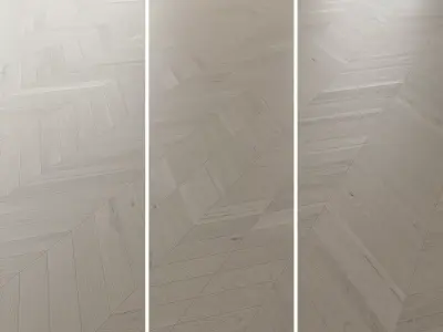 Parquet Oak Mist New Firestop set 1 3D model