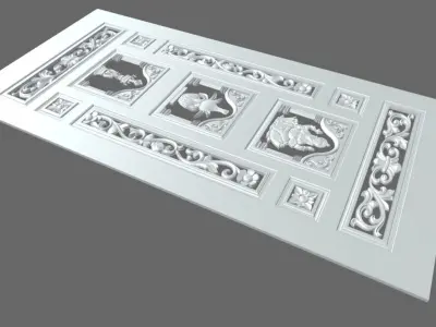 Door pattern gonesh 3part 3D model