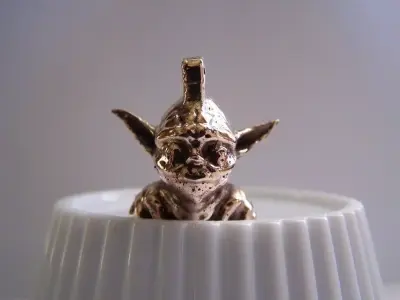 Yet Another Yoda - Keychain Charm for Casting Free 3D print model