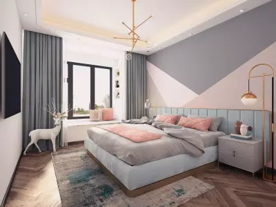 Children Room Interior 3D model 7