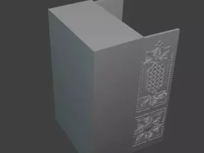 Luxury Glam Cabinet Small Jewelry Storage Box 3D print model