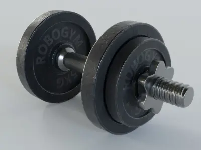 Dumbbell pair of dumbbells 3D model