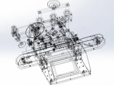 Table type labeling machine 3D model