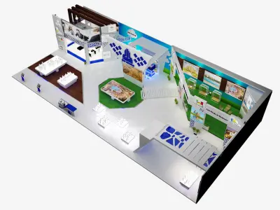 Booth Exhibition Stand a332  3D model