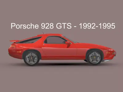 Porsche 928 GTS - 1992-1995 3D model