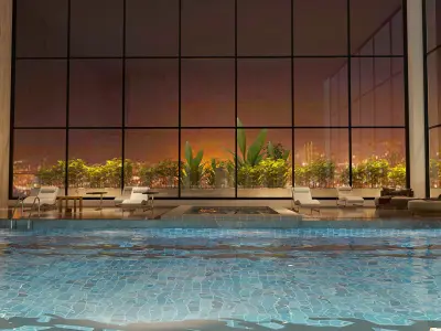 Hyper realistic indoor swimming pool 3d model 3D model