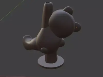 Decorative Teddy Bear Coffee Set 3D print model