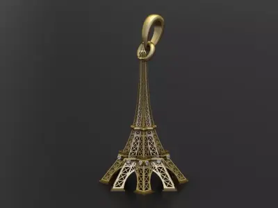 Eiffel Tower pendant  3D print model