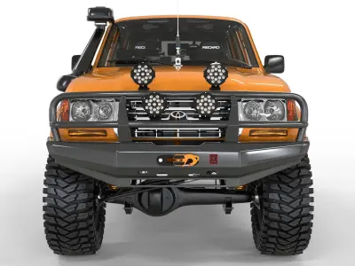 Toyota land cruiser serie 80 1997 Off Road  3D model