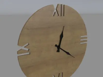 Wall Clock 3D model buy