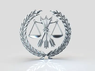 Scales and Wreath 3D print model