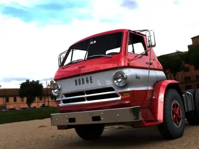 DODGE L700 TILT CAB TRUCK 1969 3D model