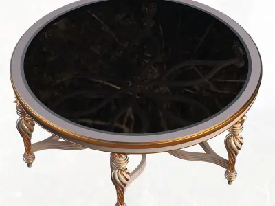 Classic Tea Table Furniture Design SW Yegane Low-poly 3D model