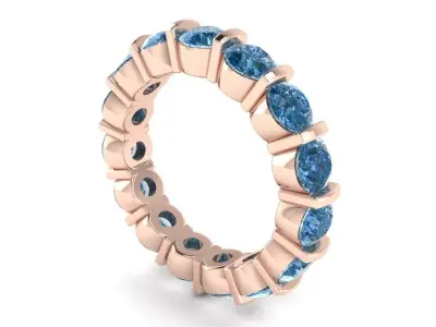 Eternity  halo ring   423 3D print model