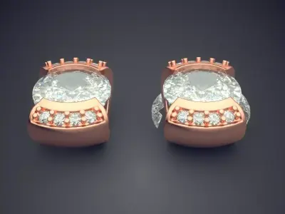 Luxury Brooches With Sophisticated Diamond CAD 3091 3D print model