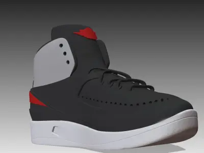 NIKE AIR JORDAN 2 SHOES PBR Free low-poly 3D model