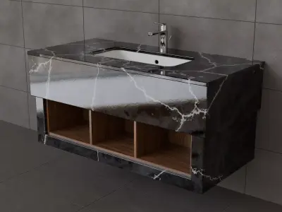 Marble Sink 3D model purchase