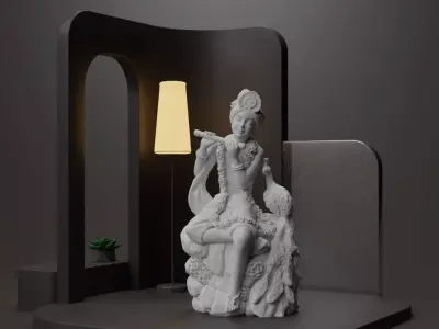 Krishna Idol 3D Printable model 3 3D print model