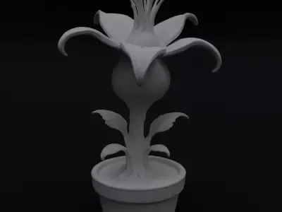 Celestara Crownbloom Extraterrestria Flower for 3D Printing 3D print model