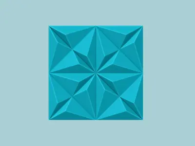 Wall Panel A02 Stars Negative - Interior Design Decoration 3D print model