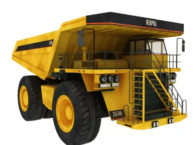 Dump Truck Low-poly 3D model by gayan220