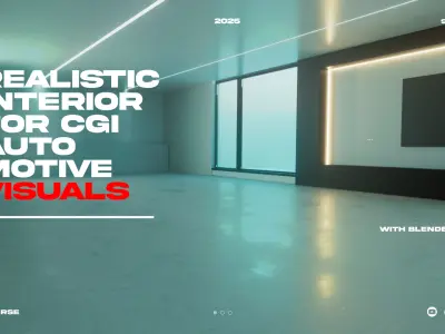 Realistic Interior for Car Renders Without Car 3D model