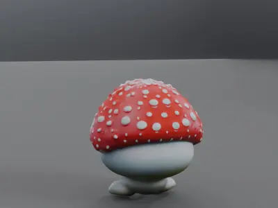mushroom 3D model