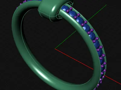 Pomellato Inspired Toghether  Ring  3D Jewelry Model 3D print model