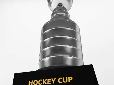 Hockey stanley cup trophy low poly Low-poly 3D model
