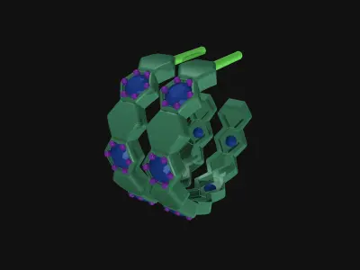 CHAUMET DIAMOND EARRINGS  3D print model