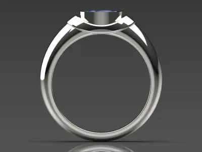 man diamond ring mr0170 3D print model