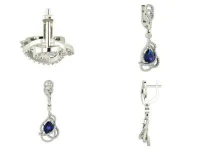 Earrings sm1 3D print model