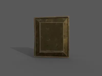 Antique Wall Mirror Free low-poly 3D model