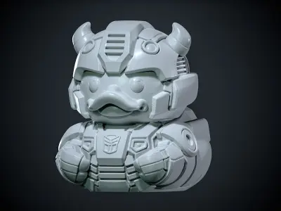 Rubber duck Bumblebee - Transformers model - 3D print 3D print model
