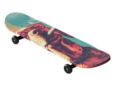 Skateboard set 01 3D model