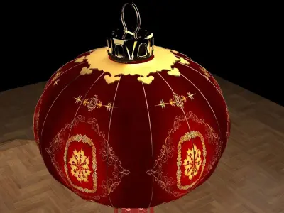 Chinese red lantern   3D model purchase