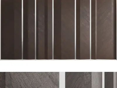 Decorative wall panel set 13 3D model