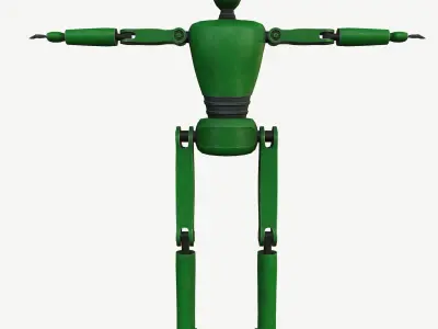 Robot Character Low-poly 3D model