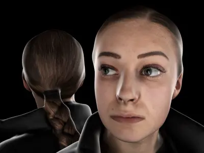 Woman Street Style 66 Low-poly 3D model