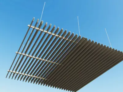 BIM-GC-Baffle Extrusion Suspended Ceiling       -From Architect- 3D model