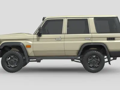 Toyota Land Cruiser 70 GXL 2024 Low-poly 3D model