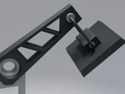 SCI-FI Lamp Free low-poly 3D model