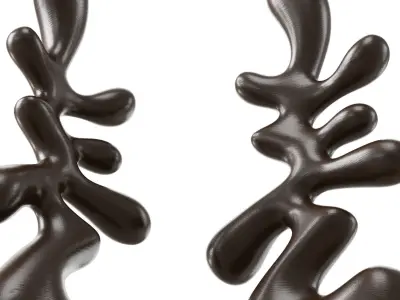 Abstract wood sculpture 3D model