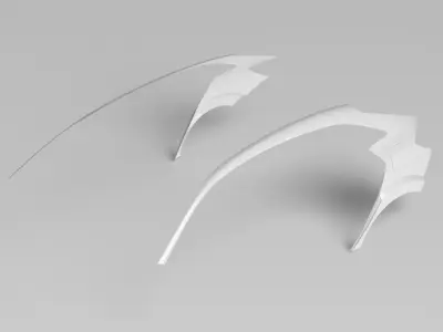 CIVIC TYPE R FK8 Rear Quarters Exterior Model - 3D Laser-Scanned 3D model