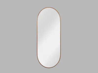 Capsule shape Wall Mirror Low-poly 3D model