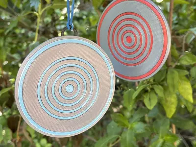 1982 Tron Disc Christmas Tree Ornament 3D print model