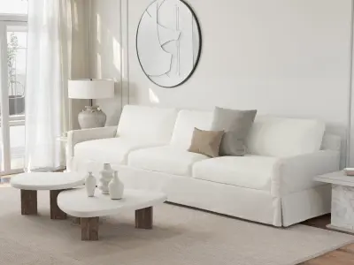 Parisian interior scene 3D model