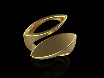 Marquise ring model 627 3D print model