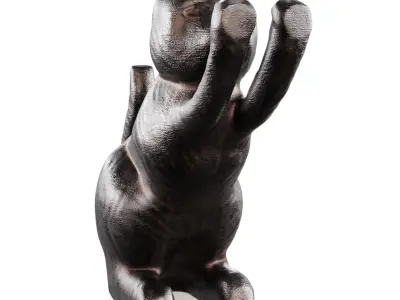 Metal Cat Bookends 3D model