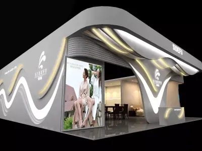 Exhibition - Area - 12X14-3DMAX2009-02 3D model